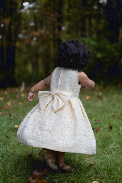 Ivory Lace Party Dress