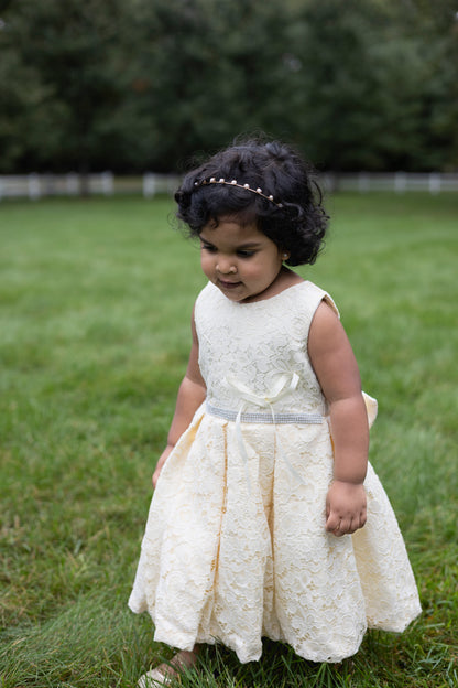 Ivory Lace Party Dress