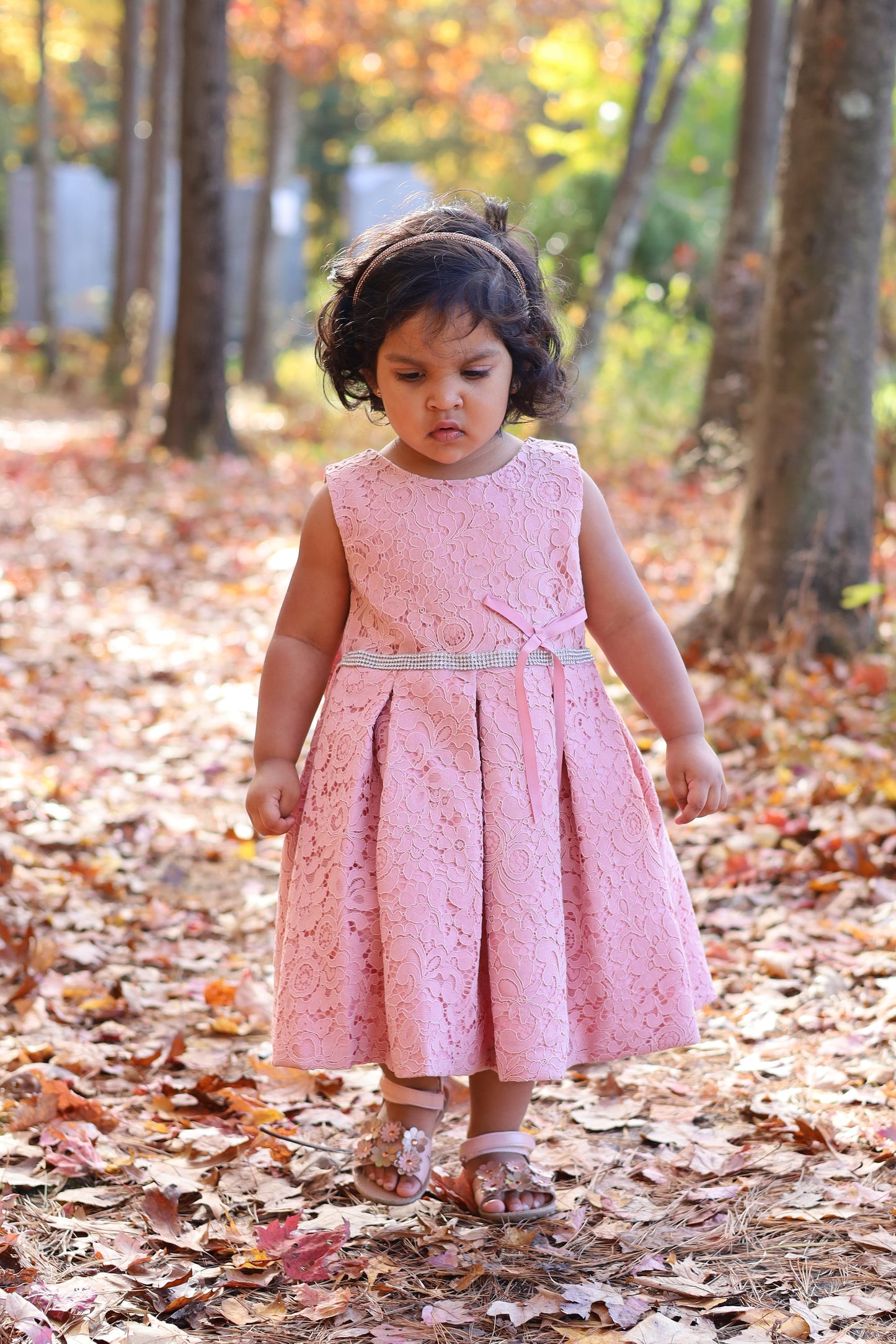 Pink Lace Party Dress