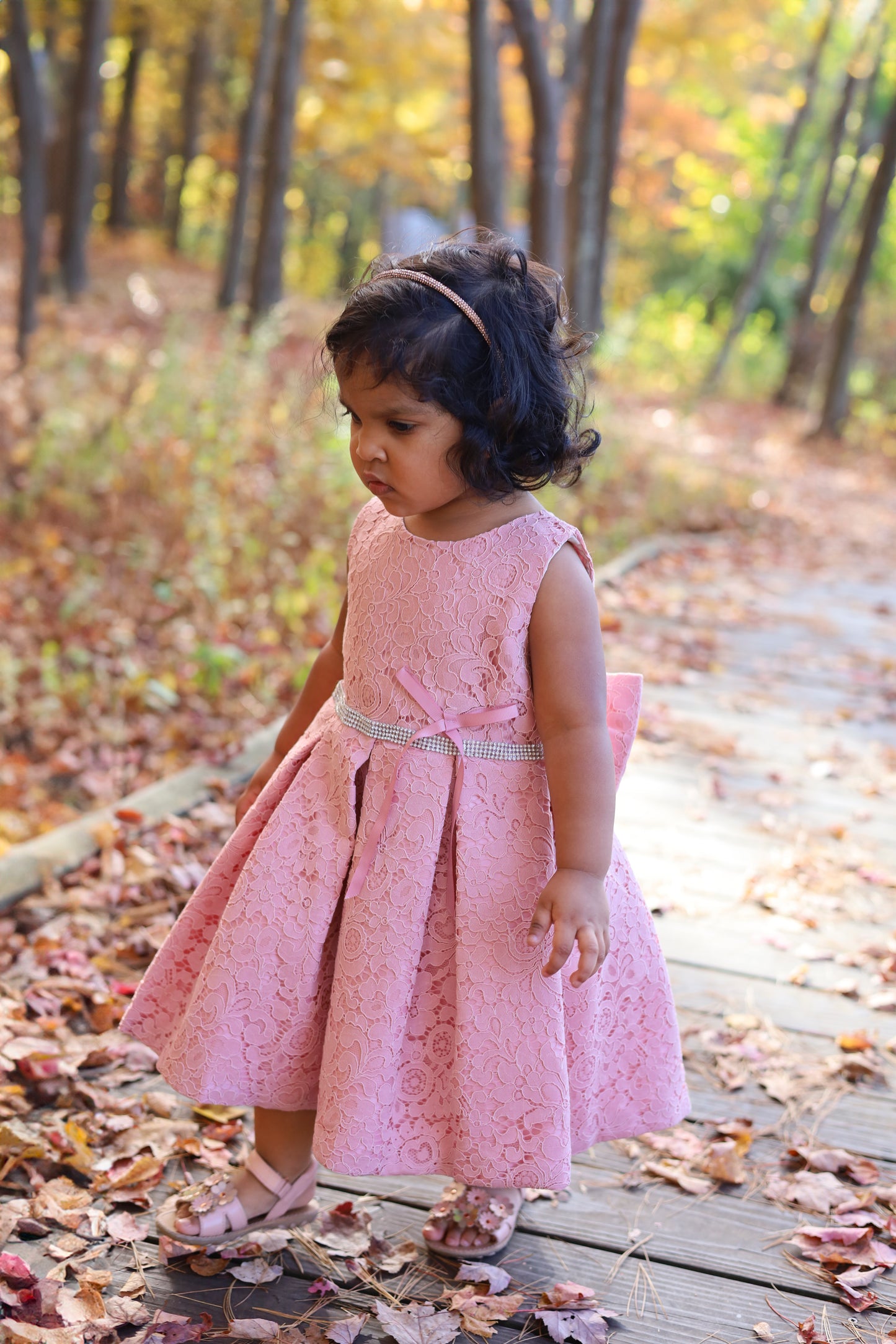 Pink Lace Party Dress