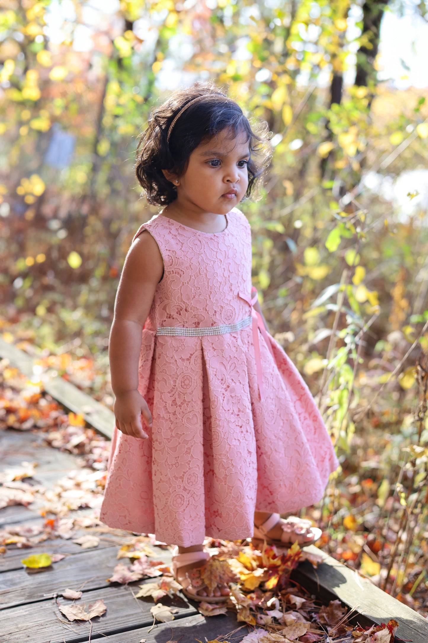 Pink Lace Party Dress