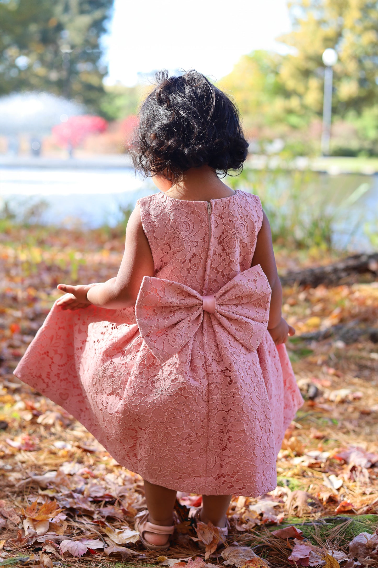 Pink Lace Party Dress