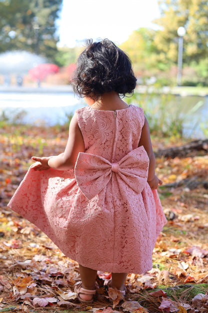 Pink Lace Party Dress