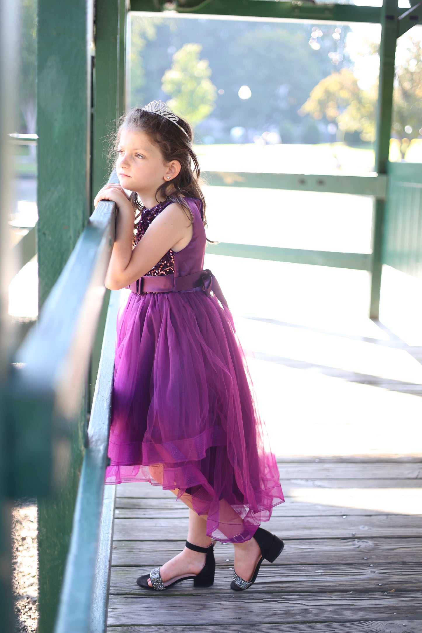 Dazzling Sparkles Sequin Purple Dress