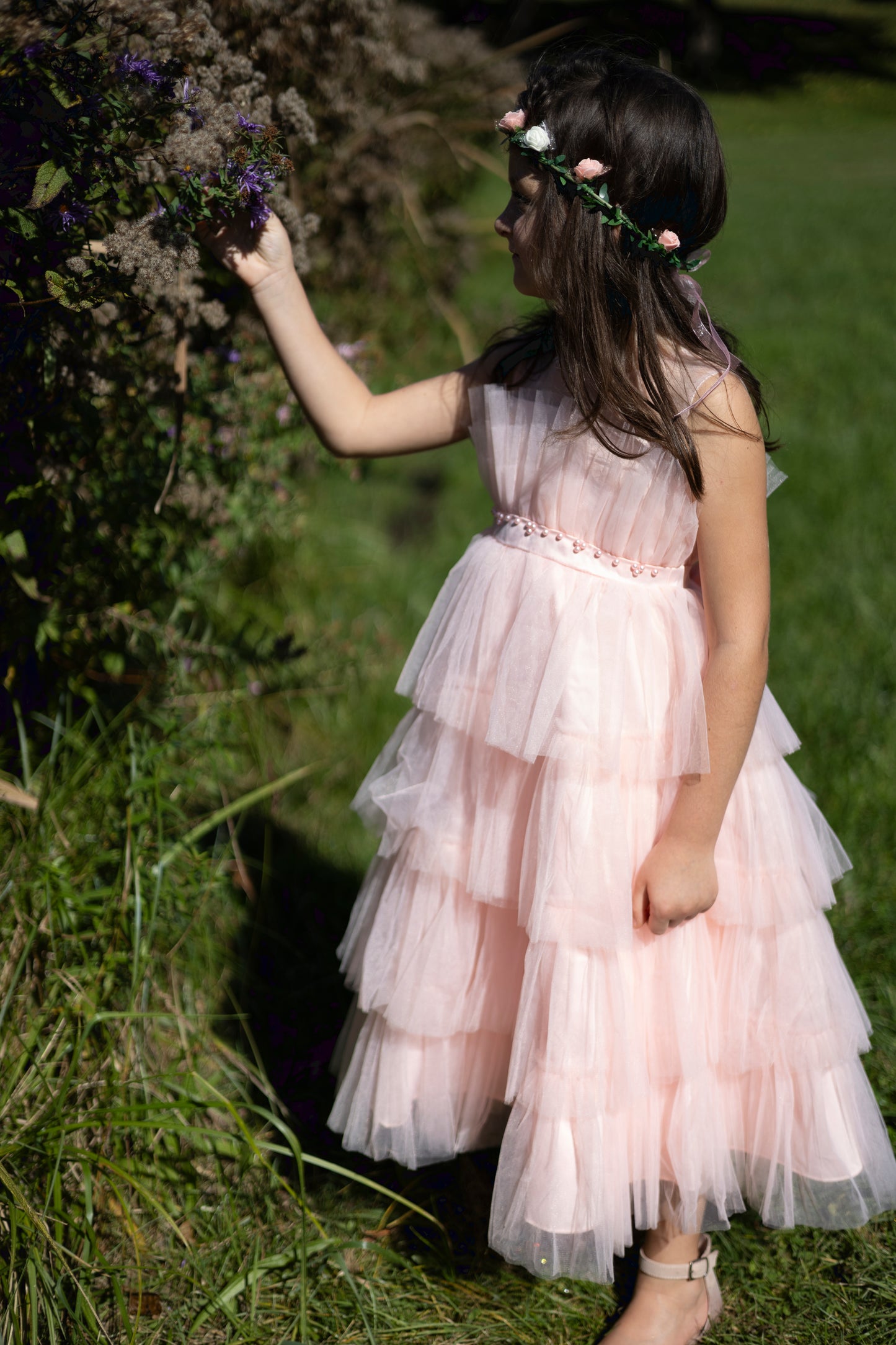 Twirl Of Elegance Pink Tulle Dress