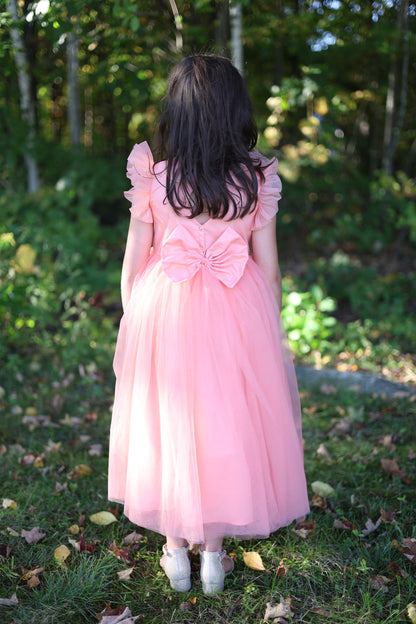 Peachy Pearl Handwork Dress