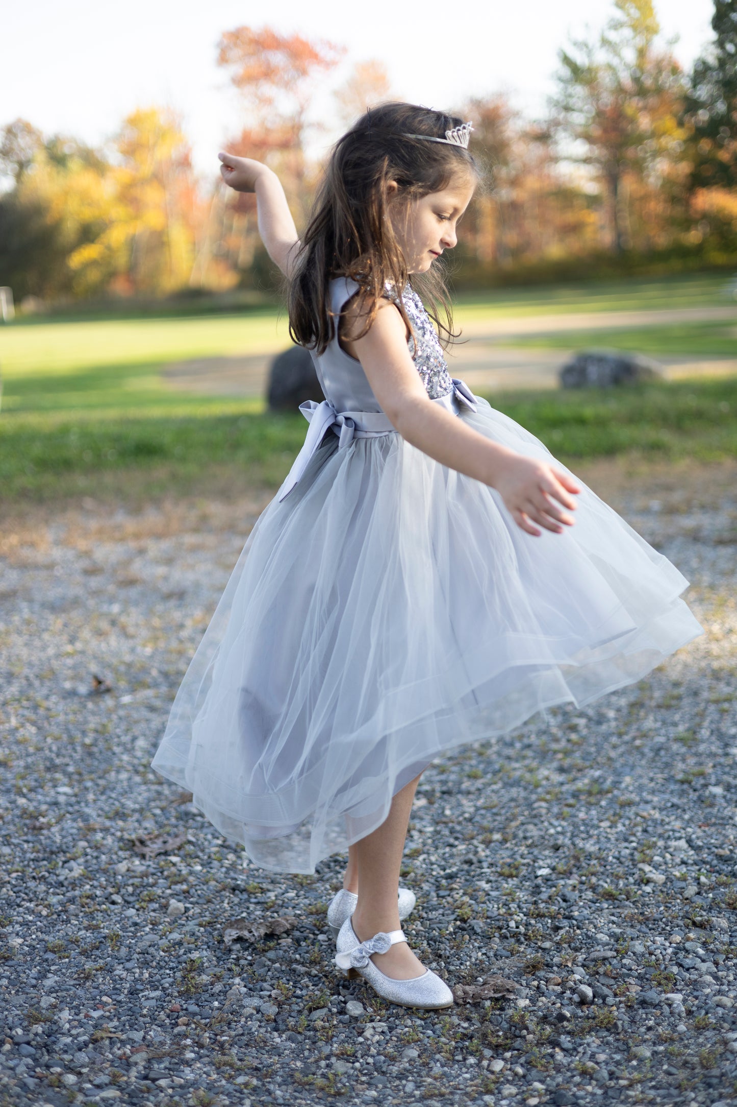 Sparkling Starlet Sequin Grey Dress