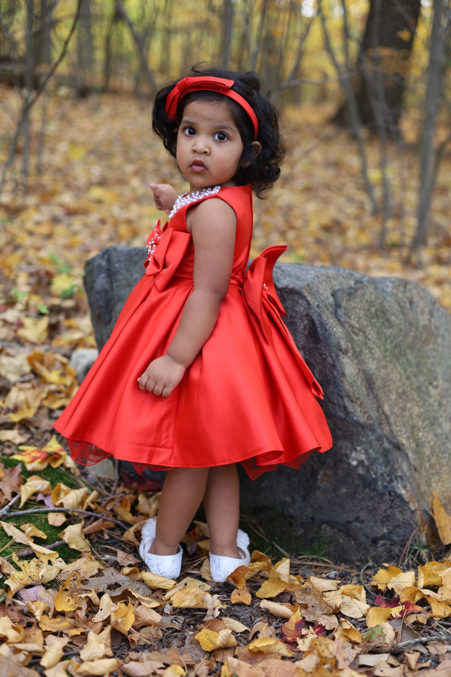 Scarlet Beaded Red Dress