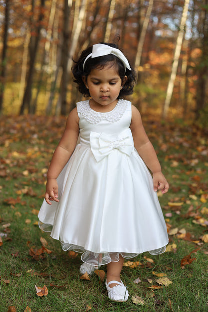 Charming White Princess Dress – Kids Clothing World